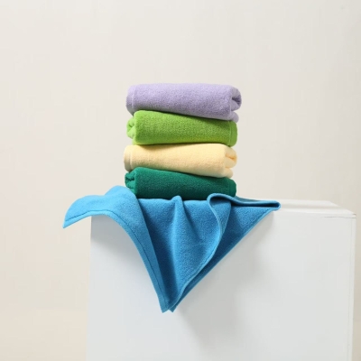 精梳5色面巾可定制刺繡禮盒